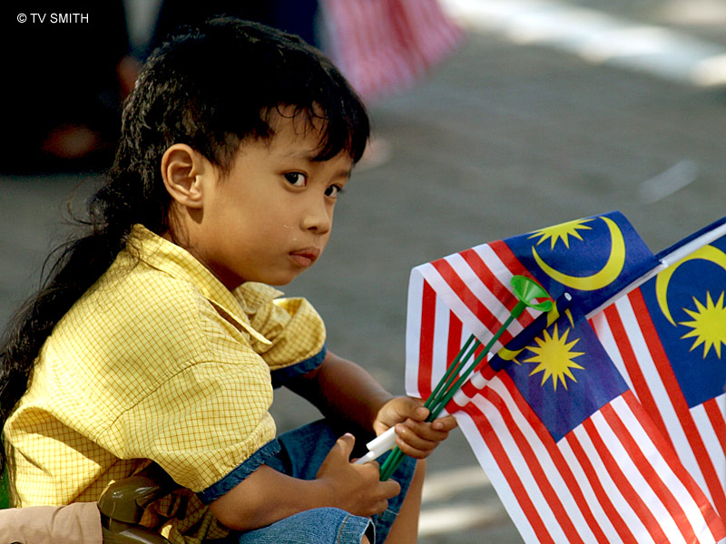 Children At The Merdeka Parade