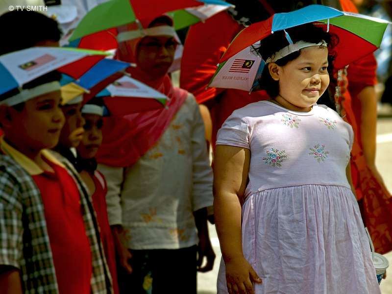 Children At The Merdeka Parade